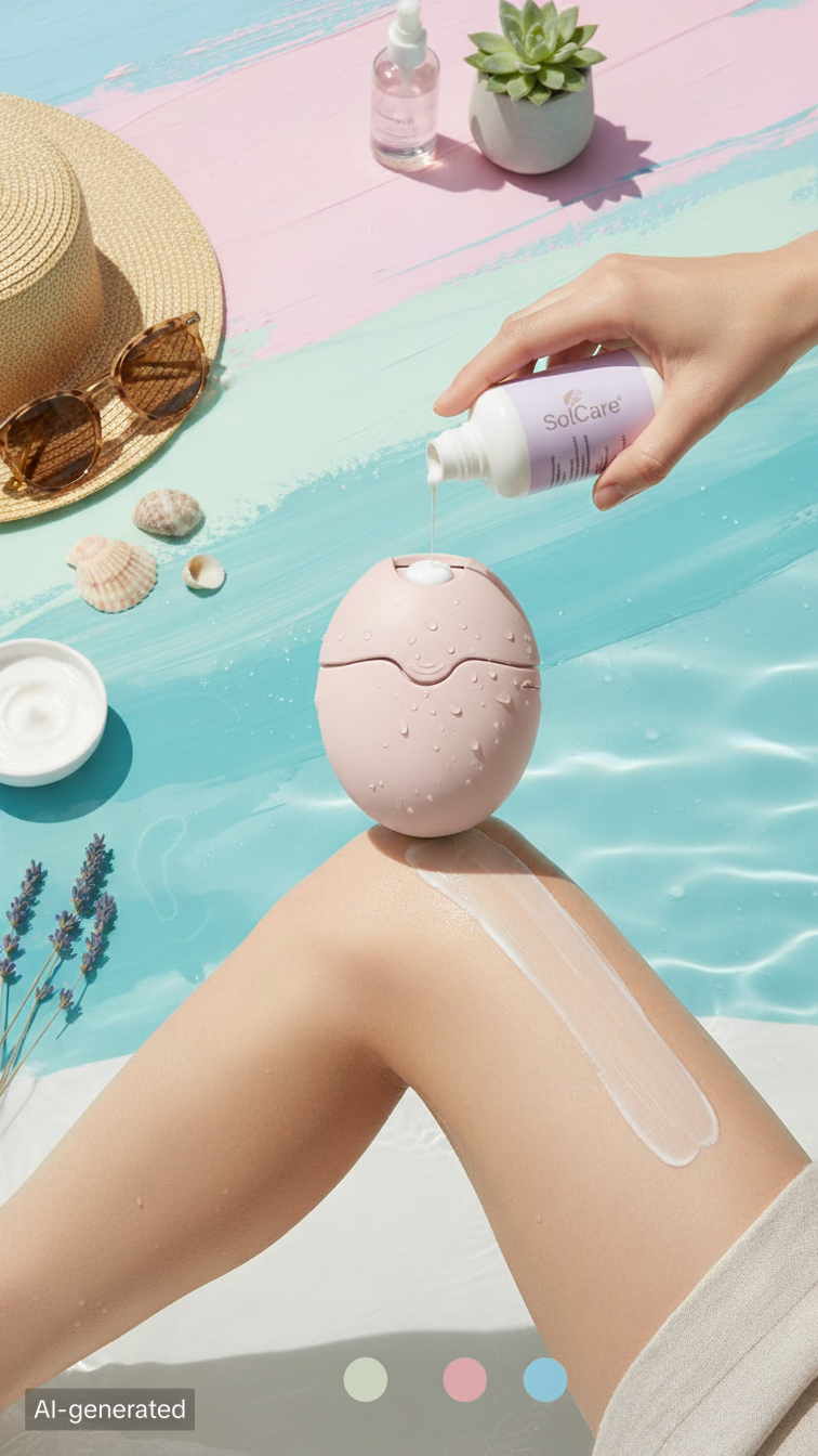 SolCare - Refillable Lotion & Sunscreen Applicator