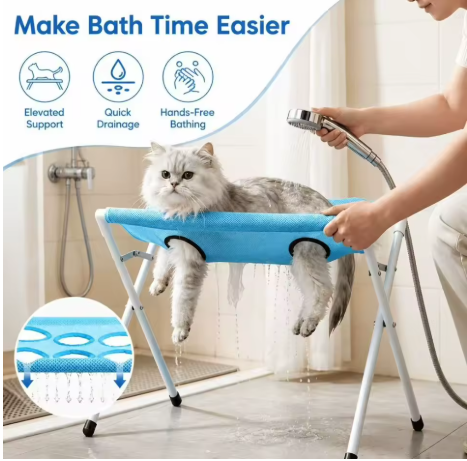 Anti-Wiggle Pet Grooming & Bath Support Frame
