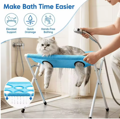 Anti-Wiggle Pet Grooming & Bath Support Frame