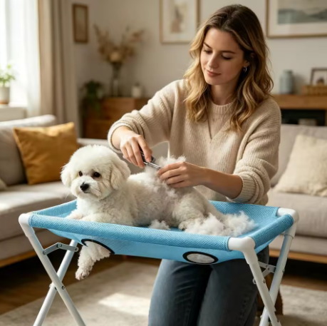 Anti-Wiggle Pet Grooming & Bath Support Frame