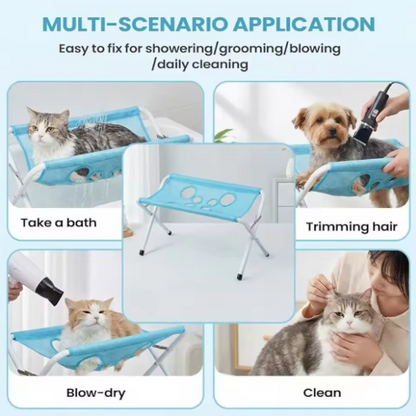 Anti-Wiggle Pet Grooming & Bath Support Frame