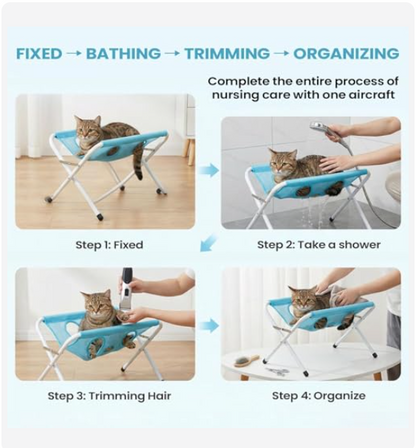 Anti-Wiggle Pet Grooming & Bath Support Frame