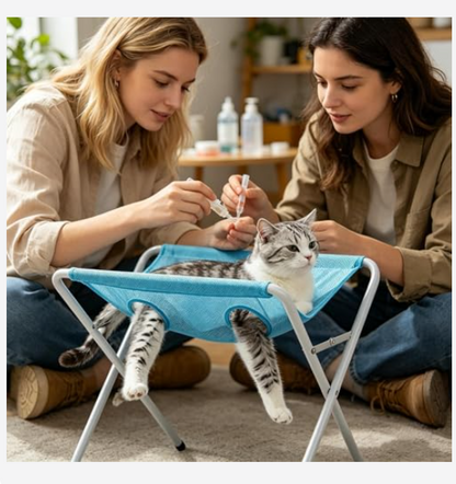 Anti-Wiggle Pet Grooming & Bath Support Frame