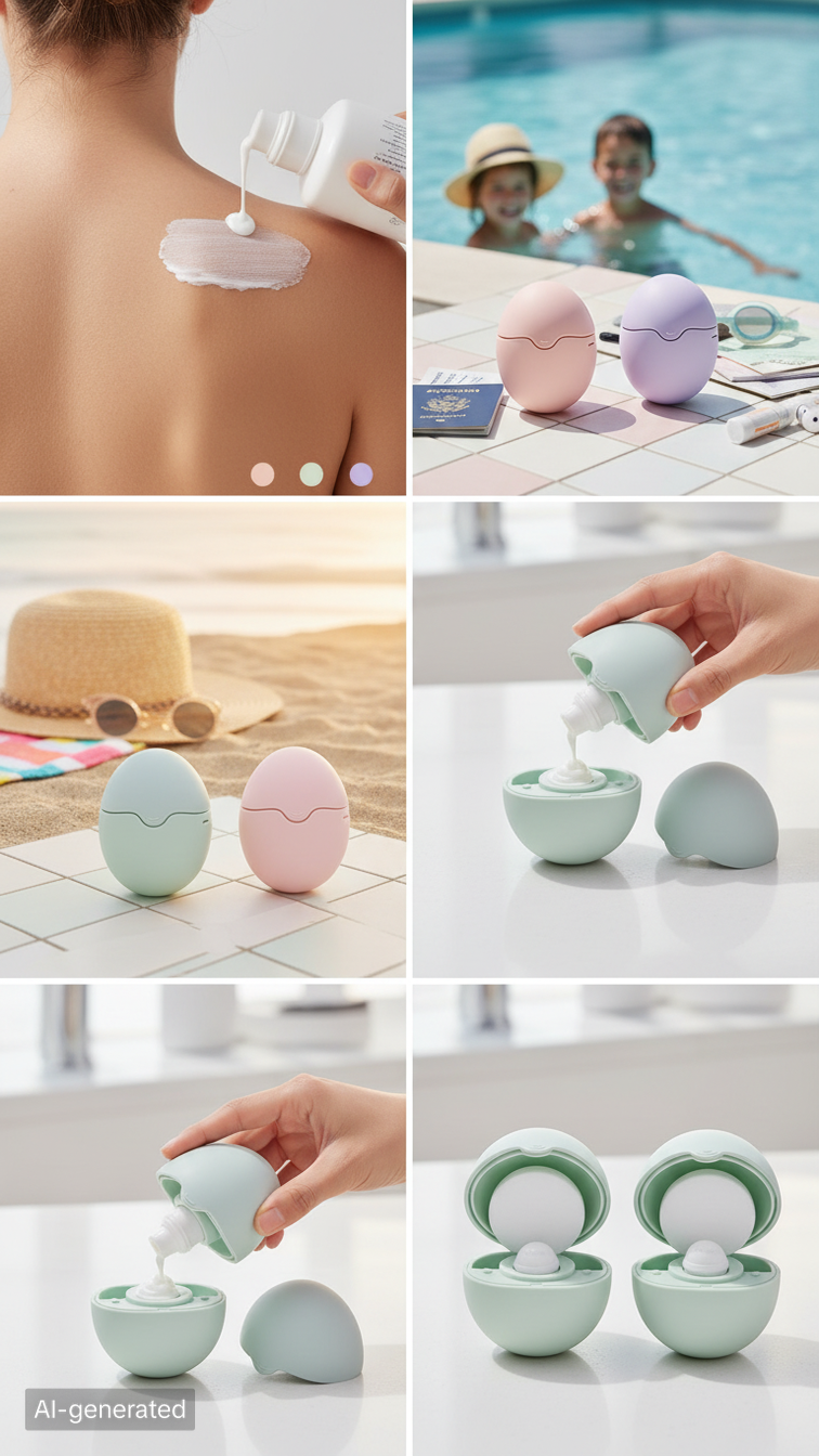 SolCare - Refillable Lotion & Sunscreen Applicator