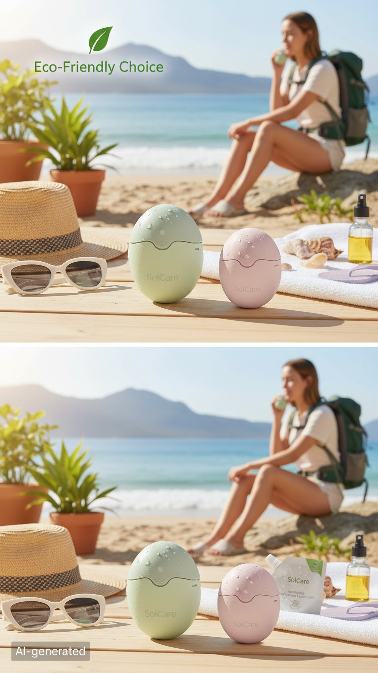 SolCare - Refillable Lotion & Sunscreen Applicator