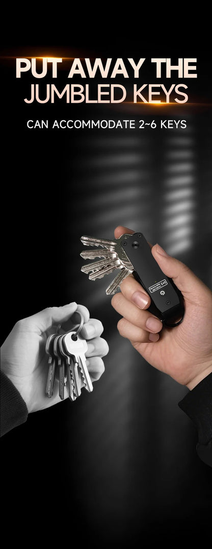 PUMIRE Key Organizer — Apple Find My Compatible, Holds 2-6 Keys