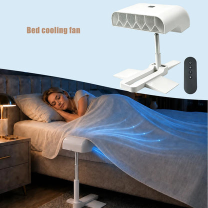 5 Speed Wireless Remote Control Bed Air Circulator Hot Selling Under Duvet Bed Cooling Fan Silent Air Circulation Fan For