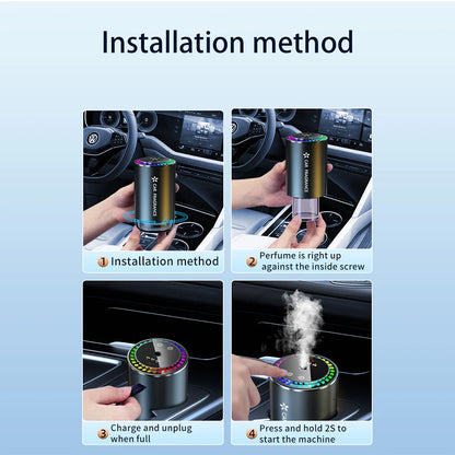 Akıllı Araç Hava Ferahlatıcısı 🌟 | Şarj Edilebilir Pil 🔋 | Büyüleyici Yıldızlı Işık Projeksiyonu ✨ | Ayarlanabilir Koku Yoğunluğu 🌸