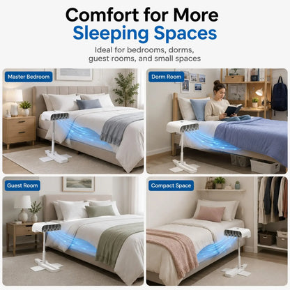 5 Speed Wireless Remote Control Bed Air Circulator Hot Selling Under Duvet Bed Cooling Fan Silent Air Circulation Fan For