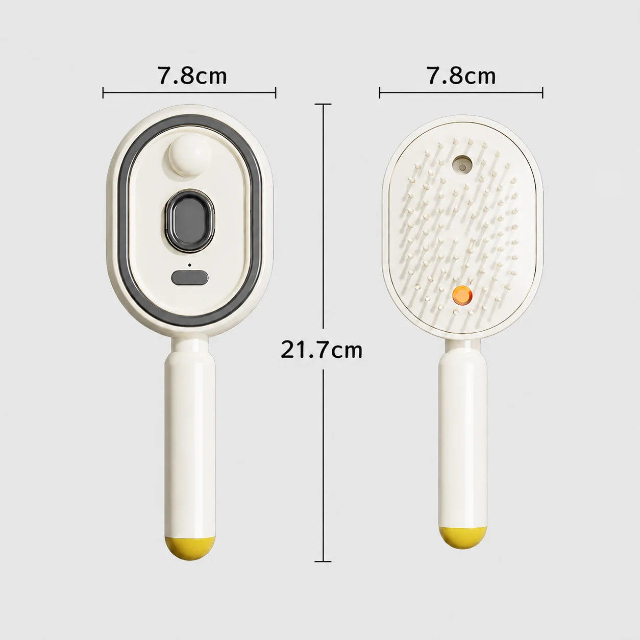 3-in-1 Ionic Mist Massage Hair Brush | Detangling, Anti-Static & Scalp Care