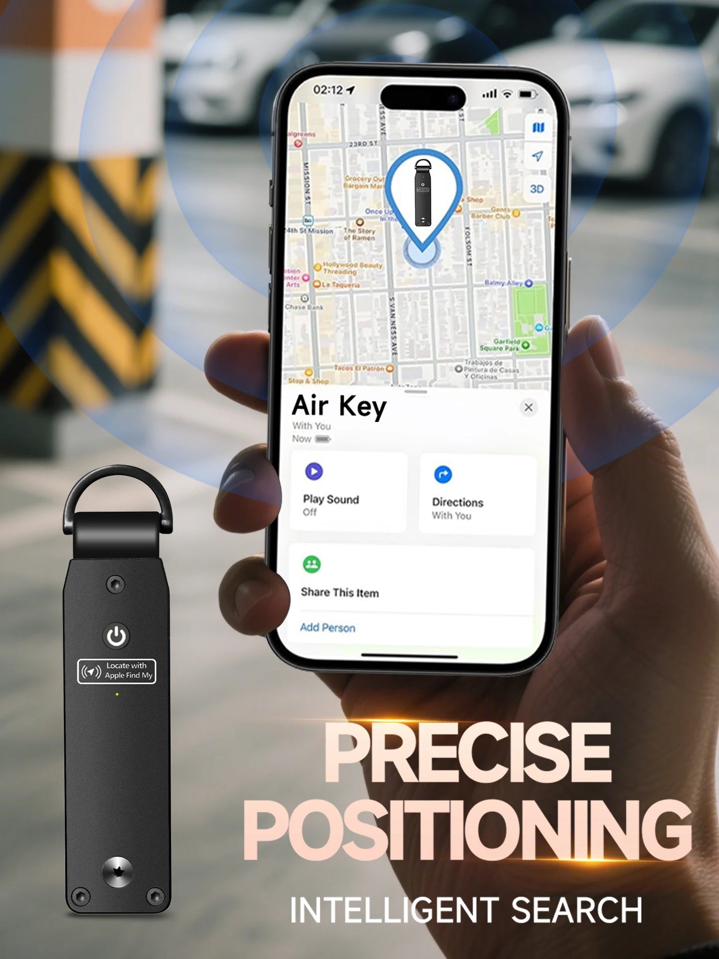 PUMIRE Key Organizer — Apple Find My Compatible, Holds 2-6 Keys